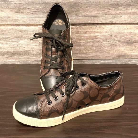 Coach Shoes - Coach Signature Canvas Shoes